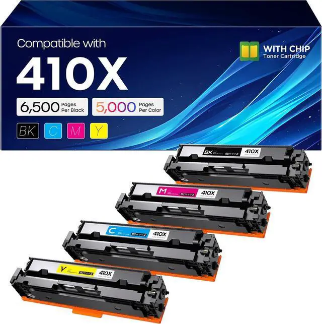 Main image of 410X Toner Cartridges 4 Pack M477fnw Replacement for HP 410X