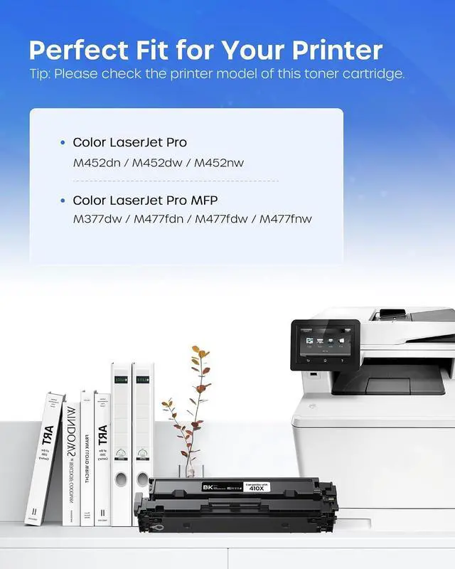 Alt view image 2 of 7 - 410X Toner Cartridges 4 Pack M477fnw Replacement for HP 410X