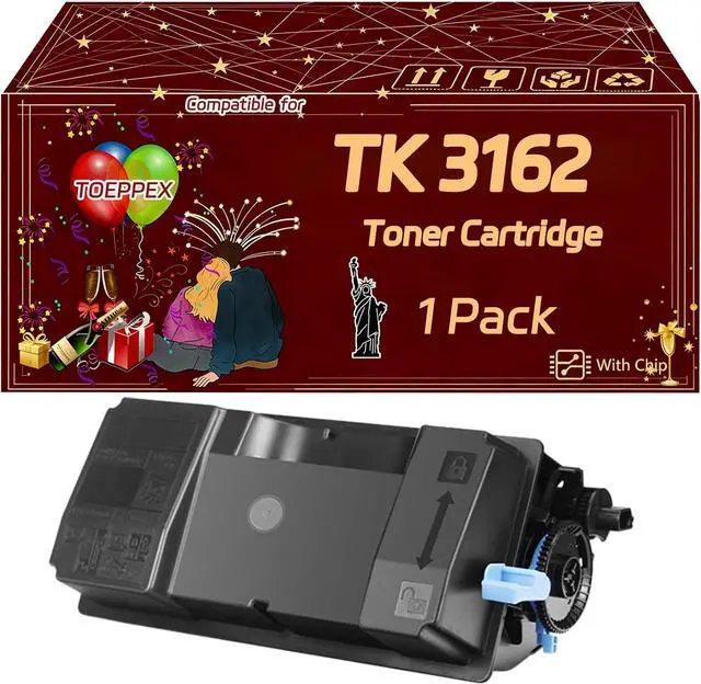 Main image of TK 3162 Toner Cartridge Compatible for Kyocera ECOSYS P3145dn M3145idn M3645idn Printers, Accurate Imaging Rich Color, High Yield 12500 Pages (1 Pack Black)