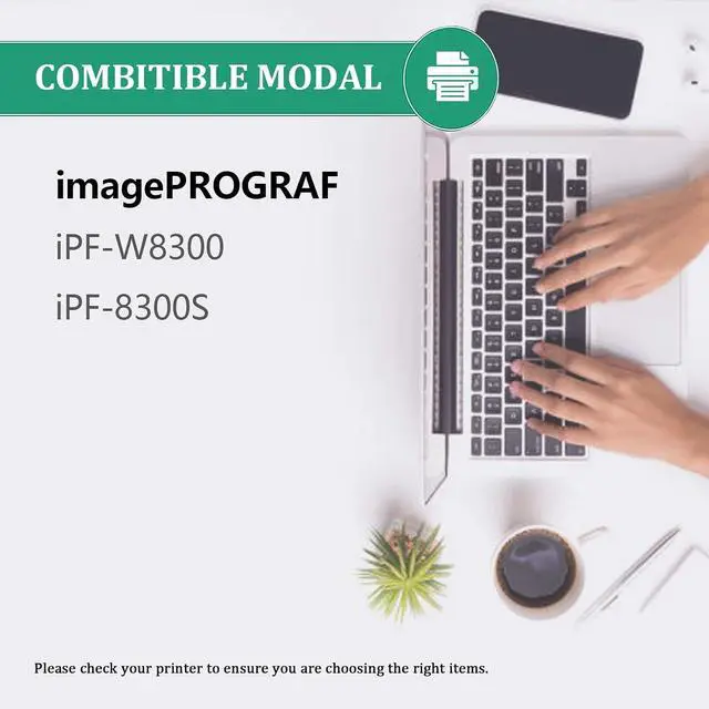 Alt view image 2 of 7 - PFI-704 Ink Cartridges Replacements for Canon Ink PFI704 PFI 704, Work with ImagePROGRAF IPF-W8300 IPF-8300S Printers, 1 Yellow