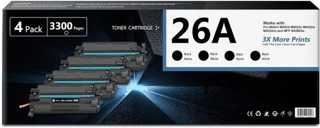Main image of 26A Toner Cartridge Black CF226A Compatible Pro M402 MFP M426