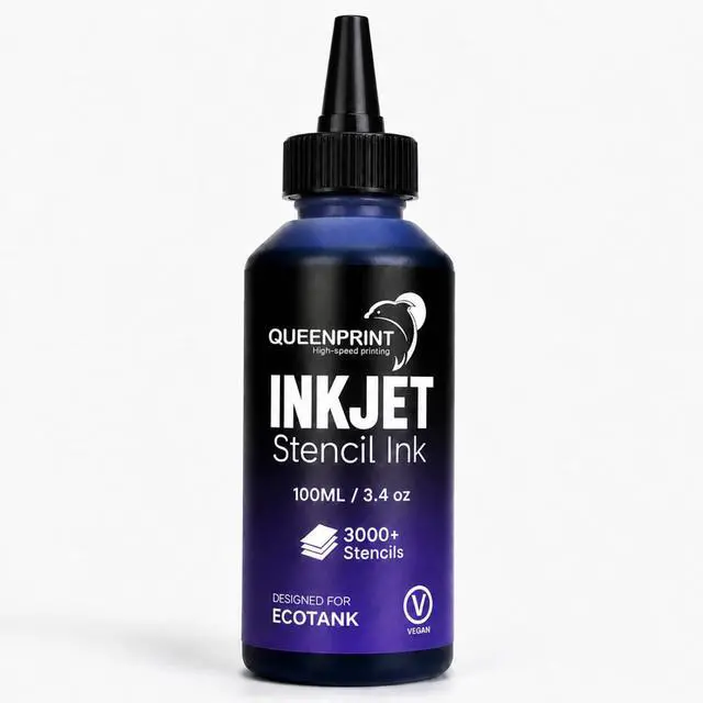 Main image of Tattoo Stencil Ink Refill for EcoTank Inkjet Printer, 100ml Smudge-Proof Stencil Printer Ink for Professional Tattoo Template, Clog-Free & Vegan (Violet)