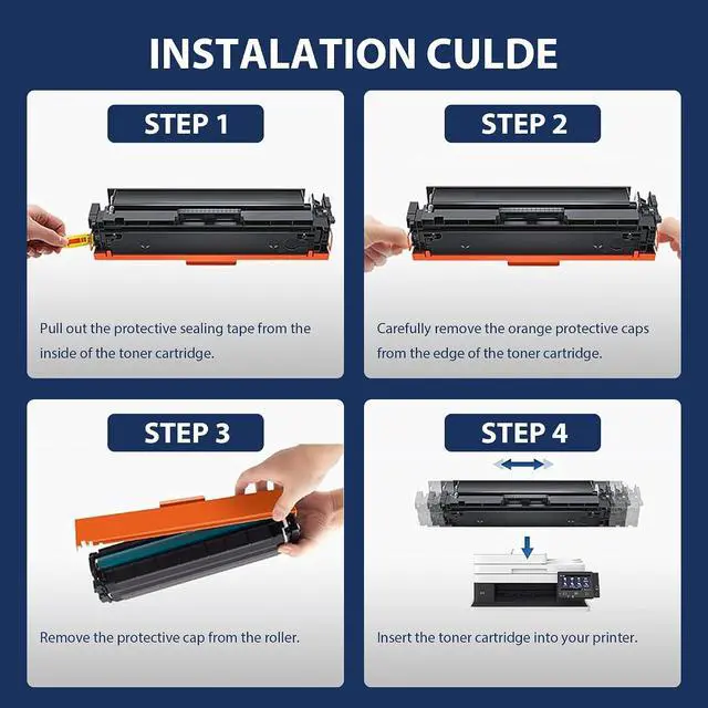 Alt view image 7 of 7 - 206X Toner Cartridges 4 Pack High Yield with Chip Replacement for HP 206A 206X W2110X W2111X W2112X W2113X for Color LaserJet Pro M255dw M255nw MFP M283cdw M283fdn M283fdw Printer (B/C/Y/M)