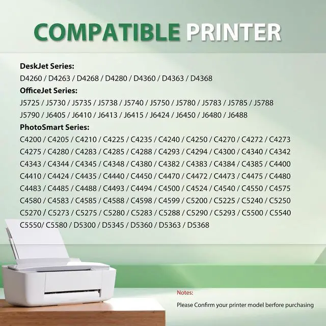 Alt view image 2 of 7 - 74 75 XL Ink Cartridge Combo Pack Replacement for HP 74XL 75XL Ink Cartridges for HP PhotoSmart C4280 C4480 C5280 C4400 C4580 C4250 DeskJet D4260 D4360 OfficeJet J6480 (1 Black, 1 Tri-Color)