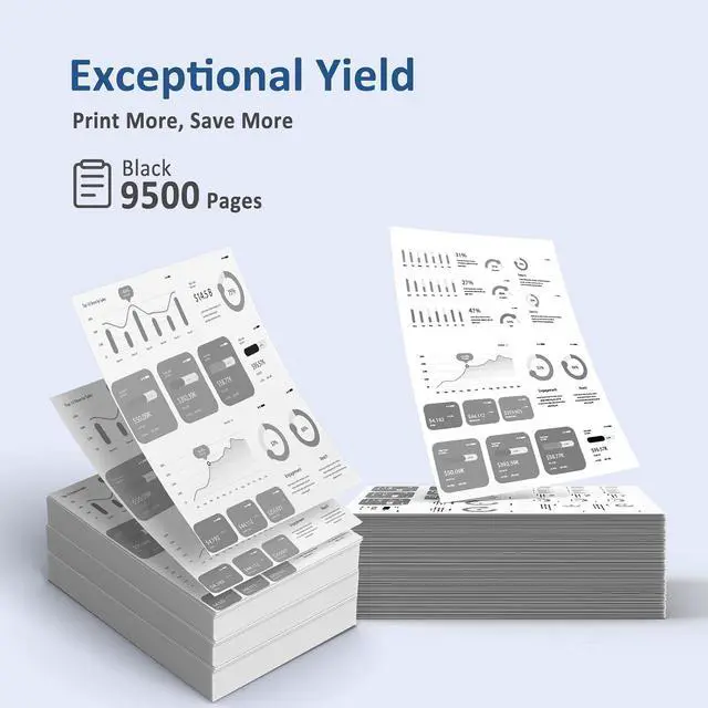 Alt view image 3 of 7 - 148X W1480X High Yield Toner Cartridges Compatible for HP 148X with Chip