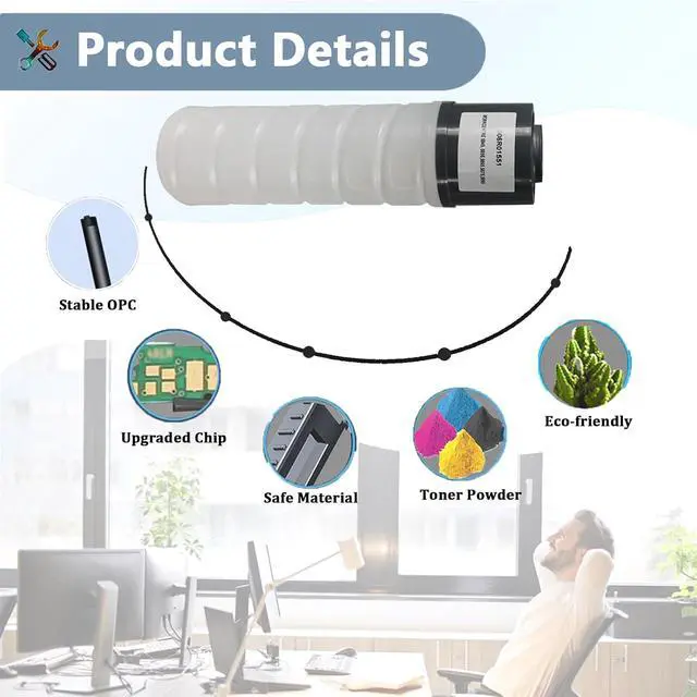 Alt view image 4 of 7 - 006R01551 Toner Cartridge Replacement for Xerox 006R01551 Toner Cartridges Work for Xerox WorkCentre 5845 5855 5865i 5875i 5890i Printers 1 Black Pack