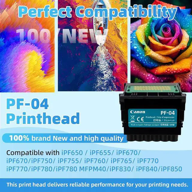 Alt view image 2 of 7 - PF-04 Printhead Replacement of Canon PF-04 printhead, Compatible with IPF650 IPF655 IPF750 IPF760 IPF765 IPF755 Printer Head