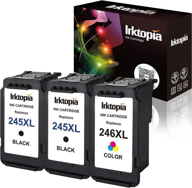 Main image of Inktopia Remanufactured Combo Ink PG-245XL CL-246XL 2 Black 1 Tri-Color