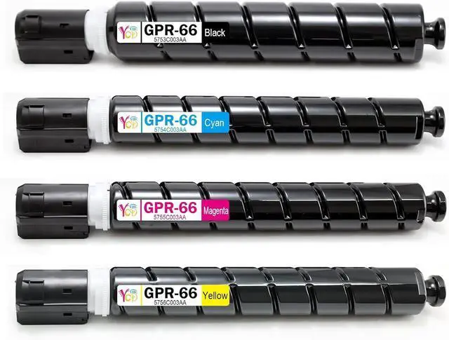 Main image of GPR66 GPR-66 GPR 66 Toner Cartridge 4 Pack (Black Magenta Yellow Cyan) Compatible with Canon GPR-66 ImageRUNNER Advance DX C3926i C3930i C3935i Printers 5753C003AA 5754C003AA 5755C003AA 5756C003AA