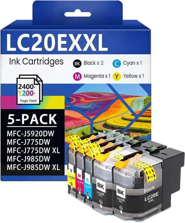 Main image of LC20EXXL LC20E Ink Cartridges Set 5-Pack with Super High Yield