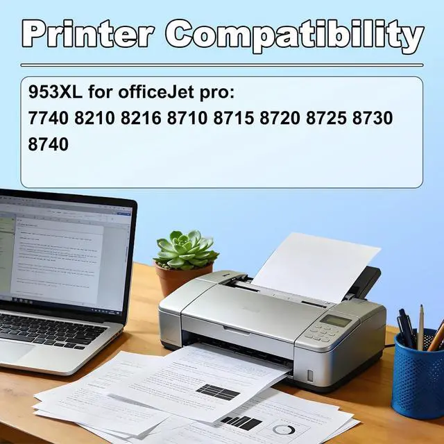 Alt view image 2 of 7 - 953XL High Yield Ink Cartridges Replacement for HP