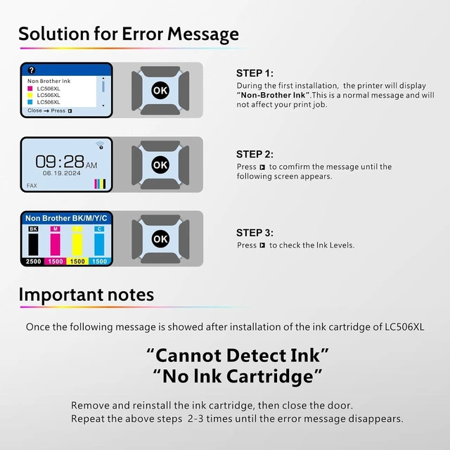 Alt view image 6 of 7 - LC506XL Extra High Yield Ink Cartridges, 4 Pack
