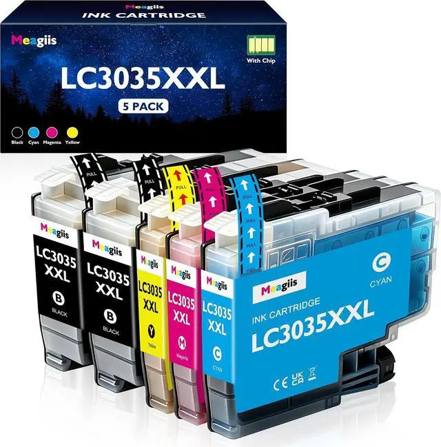 Main image of LC3035XXL Ink Cartridges Super High-Yield 5-Pack Replacement for Brother
