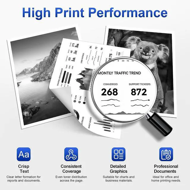 Alt view image 5 of 7 - TN830XL 2BK Replacement for Brother TN830XL/V/R High Yield Toner Cartridges