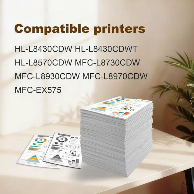 Alt view image 2 of 7 - TN635 Toner Cartridge for Brother TN635XL Compatible with HL-L8430CDW HL-L8430CDWT HL-L8570CDW MFC-L8730CDW MFC-L8930CDW MFC-L8970CDW MFC-EX575 Printer High Yield Replacement Set 4PackB C M Y
