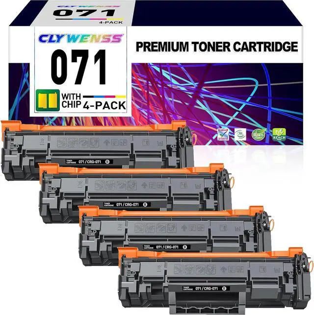 Main image of 071 Black Toner Cartridge Replacement for Canon 071 071H CRG071 CRG-071 H for ImageClass LBP122dw MF273dw MF275dw LBP122 LBP120 MF270 MF272dw Printer (4-Pack)