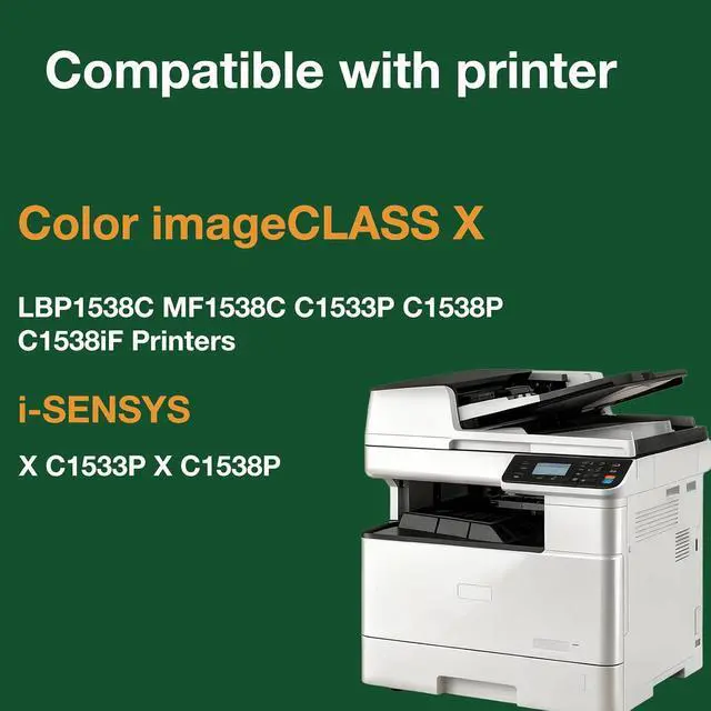 Alt view image 2 of 6 - T10 High Yield Toner Cartridges Replacement for Canon T10 T10L Toner Work for Color imageCLASS X LBP1538C MF1538C C1533P C1538P C1538iF Printers (4-Pack, BK/C/M/Y)