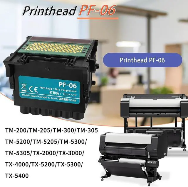 Alt view image 4 of 7 - Ademon Pf-06 Print Head Pf-06 Compatible with Ta-20, Ta-30, PF-06 Print Head Replacement, TA-5200/TA-5300/TM-200/TM-205/TM-300/TM-305/TM-5205/TM-5305/TX-2000/TX-3000/TX-4000/TX-5200