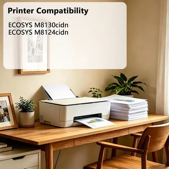 Alt view image 2 of 6 - TK-8117 Toner Cartridge Compatible for Kyocera TK-8117 Toner Replacement for Kyocera M8130cidn M8124cidn Printer.(1BK+1C+1Y+1M, 4-Pack)