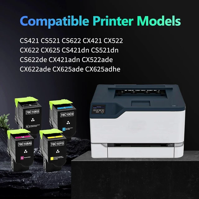 Alt view image 2 of 3 - 78C10 High Yield Compatible Toner Cartridge, 4-Pack