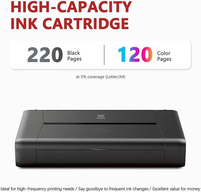 Alt view image 3 of 6 - PGI-35 CLI-36 Black and Color Ink Cartridge 9 Pack (6 Black+3 Tri-Color) Replacement for Canon 35 36 TR150 Ink Cartridge Compatible PIXMA iP100 iP110 TR150 TR160 PIXMA mini260 mini320 Printer
