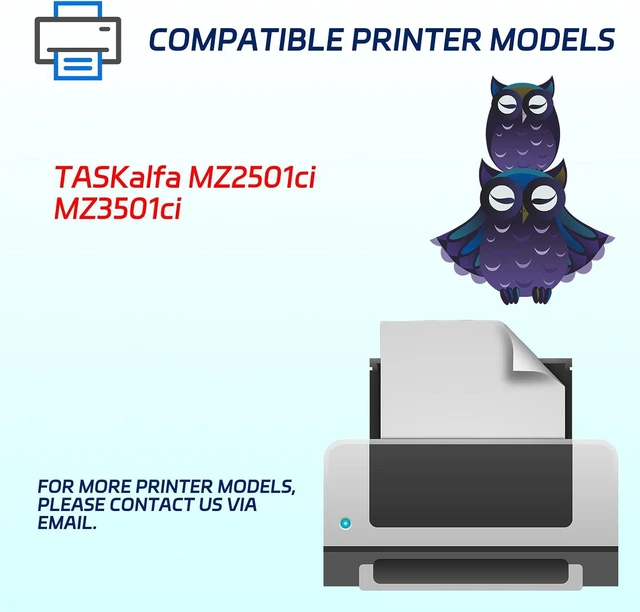 Alt view image 2 of 7 - BIVOL TK-8467 Toner Cartridge Compatible for Kyocera TASKalfa MZ2501ci MZ3501ci Printers, with Chip, High Yield 30000 Pages (4 Pack Black)