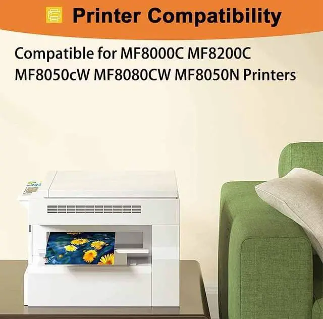 Alt view image 2 of 7 - MF8000 Toner Cartridges Compatible Replacement for Canon MF8000C MF8200C MF8050cW MF8080CW MF8050N Printers, High Yield 2,300 Pages Oneset
