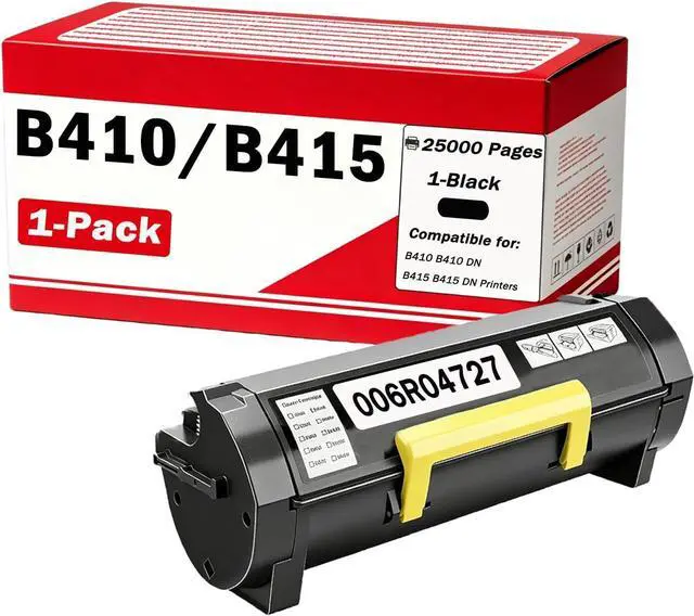 Main image of B410 B415 Black Toner Cartridge Extra High Yield 006R04727 Replacement for Xerox B410 B410 DN VersaLink B415 B415 DN Printers (25000 Pages 1 Black)