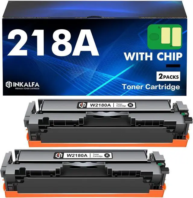 Main image of W2180A 218A Black Toner for HP 218A Black Toner Cartridge W2180X 2 Pack