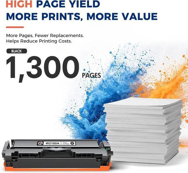 Alt view image 2 of 7 - W2180A 218A Black Toner for HP 218A Black Toner Cartridge W2180X 2 Pack