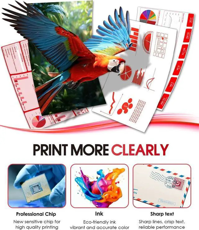 Alt view image 4 of 7 - 793-5 Red Ink Cartridge 2-Pack Replacement for Pitney Bowes 793-5 Red Ink