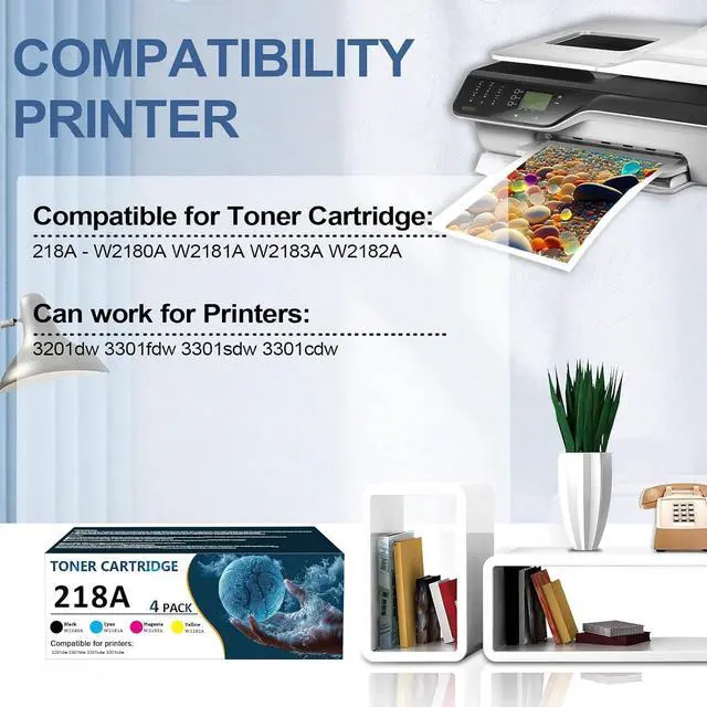 Alt view image 2 of 7 - 218A Toner Cartridge Including W2180A Black 1-Pack