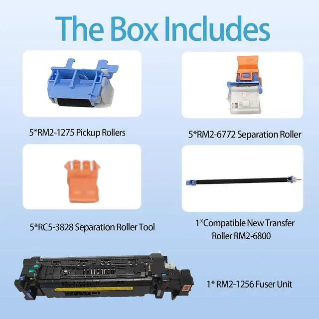 Alt view image 3 of 6 - L0H24A Fuser Maintenance Kit L0H24A-67903 L0H24-67901 Maintenance Kit Use for Enterprise M607 M608 M609 M610 M611 M612 MFP M631 M632 M633 M634 M635 M636 E62555 Printers (110V)