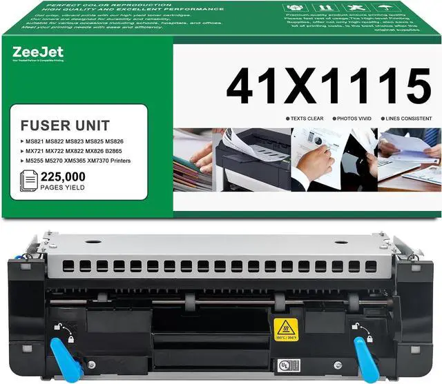 Main image of 41X1115 Fuser Kit - 110V Replacement for Lexmark 41X1115 Fuser Maintenance kit for MS821 MS822 MS823 MS825 MS826 MX721 MX722 MX822 MX826 B2865 M5255 M5270 XM5365 XM7370 Printer