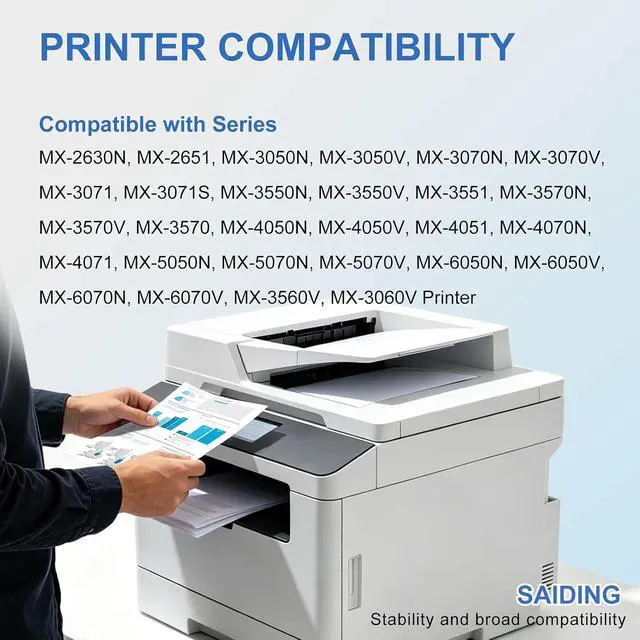 Alt view image 2 of 7 - MX61NT MX-61NT MX60NT MX-60NT Toner Cartridge Replacement for MX 61NT