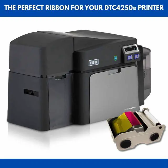Alt view image 2 of 7 - 045140 EZ YMCKO Ribbon Cartridge for DTC4250e - 300 Images