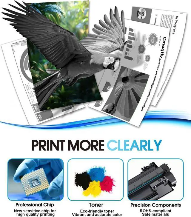 Alt view image 4 of 7 - 80A Black Toner Cartridges 2-Pack Replacement for HP 80A 80X CF280A Toner