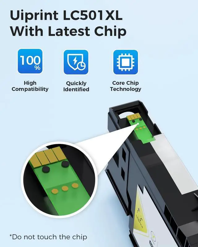 Alt view image 3 of 7 - MFC-J1360DW MFC-J1410DW LC501XL LC501 Ink Cartridges LC501XL5PK