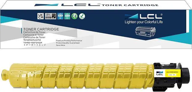 Main image of LCL Compatible Toner Cartridge Replacement for Ricoh 841814 for Ricoh MP C3003 C3503 C3004 C3504 C3004ex C3504ex Lanier MP C3003 C3503 C3004 C3504 C3004ex C3504ex Printer (1-Pack Yellow)