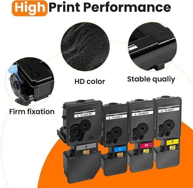 Alt view image 5 of 7 - ANNGELAS TK5452 TK-5452 Toner Cartridge(TK5452K TK5452C TK5452M TK5452Y) ,Compatible for Kyocera ECOSYS PA2600cx PA2600cwx MA2600cfx MA2600cwfx Printer(4-Pack,Black Cyan Magenta Yellow)