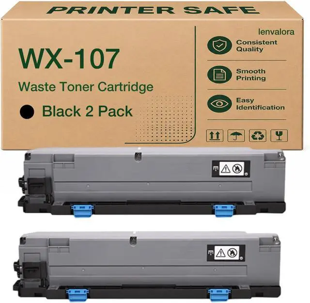 Main image of WX-107 Waste Toner Container Replacement for Konica Minolta AAVA0Y1 AAVAWY1 for bizhub C250i C251i C300i C301i C360i C361i C450i C550i C650i C750i Printer 2 Pack