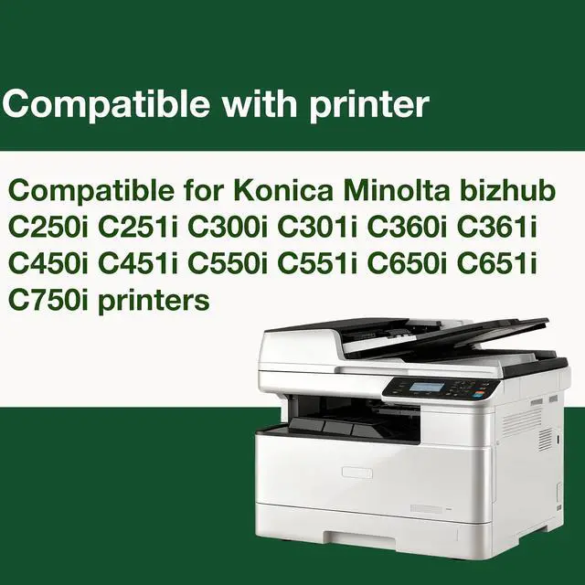Alt view image 2 of 6 - WX-107 Waste Toner Container Replacement for Konica Minolta AAVA0Y1 AAVAWY1 for bizhub C250i C251i C300i C301i C360i C361i C450i C550i C650i C750i Printer 2 Pack
