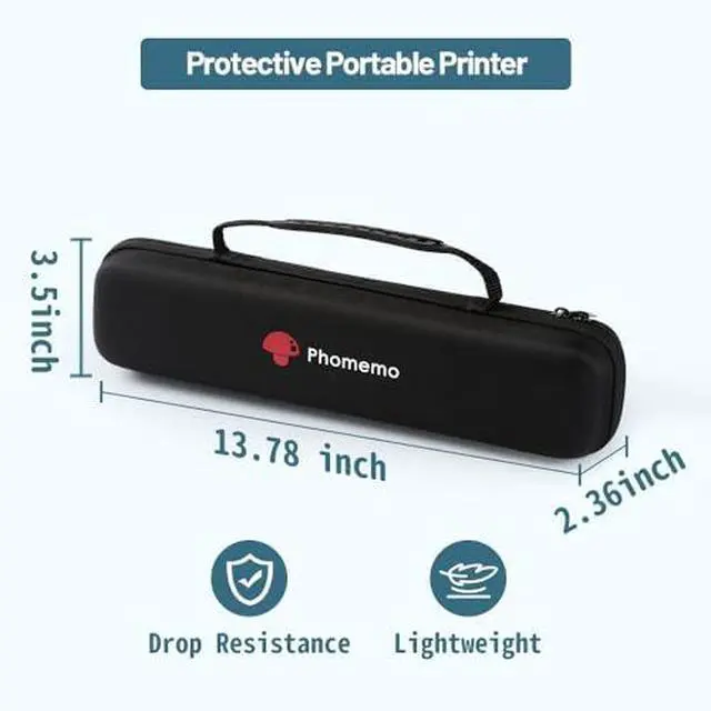 Alt view image 5 of 5 - Phomemo Portable Printer Case & Upgraded M08D Thermal Inkless Portable Printer