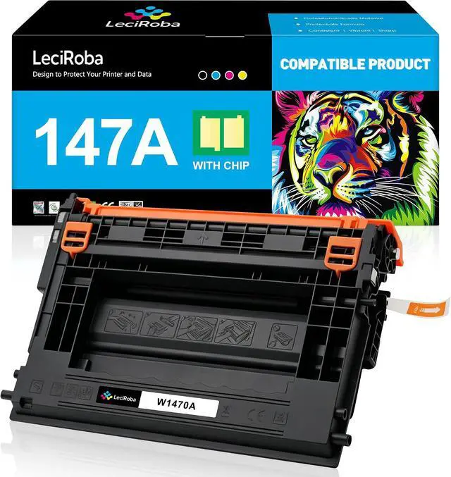 Main image of LeciRoba 10500-Pages 147A Black Toner Cartridge Replacement for HP 147A W1470A for HP Enterprise M610 M610n M611dn M611 M611x M612 M612dn M612x MFP M634 M634h M635 M635fht M635h M636 M636fh, 1-Pack