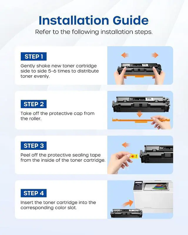 Alt view image 6 of 7 - 215A Toner Cartridges Replacement for HP 215A W2310A W2311A W2312A W2313A