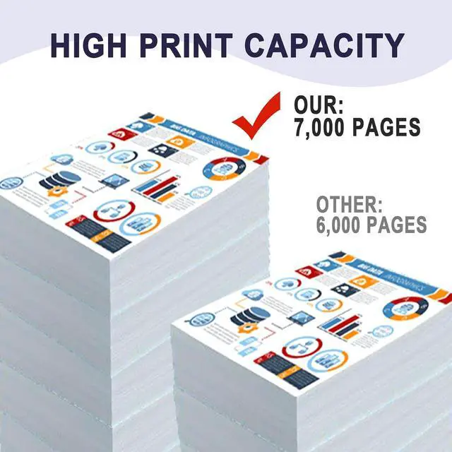 Alt view image 3 of 6 - 2 Pack Yellow 43324417 Compatible C6100 Toner Cartridge, Replacement for OKI C6100 (43324417) - Compatible with: C6100N C6100DN C6100DTN C5550N C5550N MFP Printer