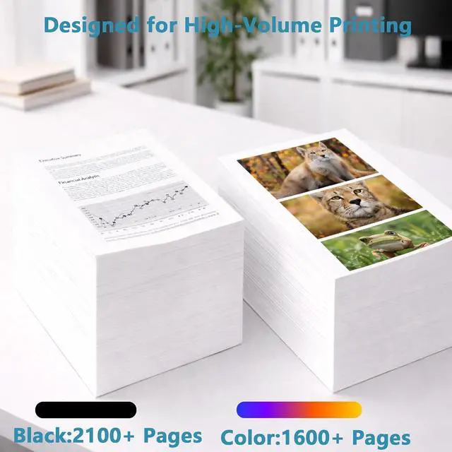 Alt view image 3 of 7 - 962XL Ink Cartridges Combo Pack Replacement for HP 962 XL 4Packs to use with 9015e 9010 9015 9025e 9020 9018e 9018 9025 9012e 9010e 9012 9020e 9019 Printer with V16.4.1 Chip(Cyan Magenta Yellow Black)