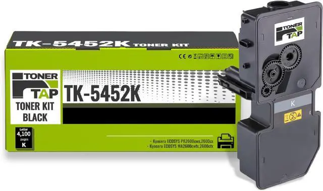 Main image of TonerTap TK-5452K Toner for Kyocera Printer, Compatible TK5452K Toner for Kyocera ECOSYS PA2600cwx MA2600cwfx, High-Yield