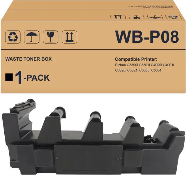 Main image of WB-P08 WBP08 Waste Toner Replacement for Konica Minolta WB-P08 Compatible with Konica Minolta bizhub C3300i C3301i C3320i C3321i C3350i C3351i C4000i C4001i C4050i Printer