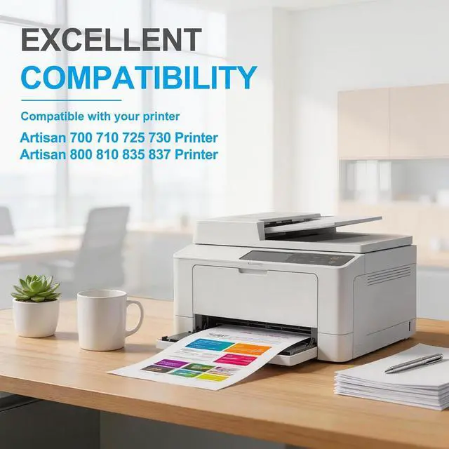 Alt view image 2 of 7 - 7-Pack High Yield Remanufactured T098 T099 Ink Cartridges, Replacement 98 99 Ink Combo (2BK/C/M/Y/LC/LM) Compatible with Artisan 700 710 725 730 800 810 835 837 Printers